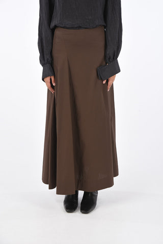 side-zip fastening maxi skirt