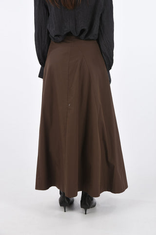 side-zip fastening maxi skirt