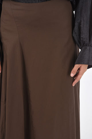 side-zip fastening maxi skirt