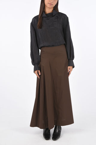 side-zip fastening maxi skirt