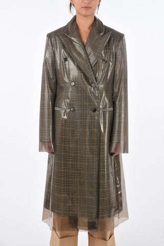 205W39NYC district check double breasted Chesterfield coat
