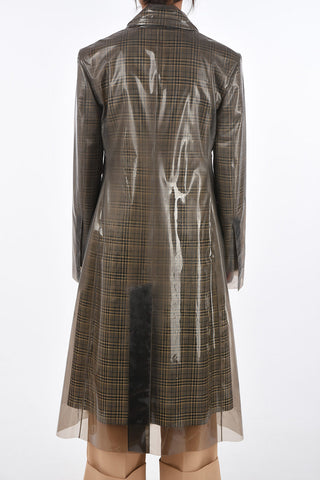 205W39NYC district check double breasted Chesterfield coat