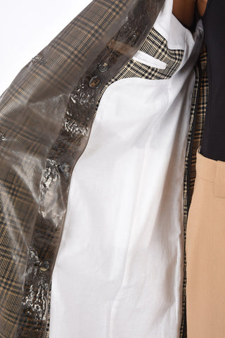205W39NYC district check double breasted Chesterfield coat