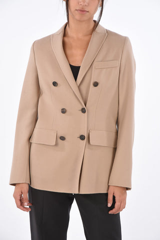 wool double breasted blazer