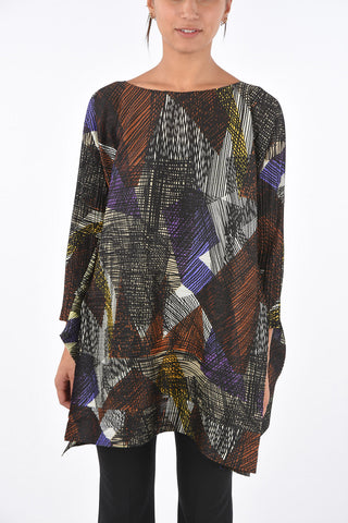 PLEATS PLEASE printed Accordion tunic