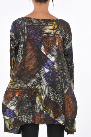 PLEATS PLEASE printed Accordion tunic