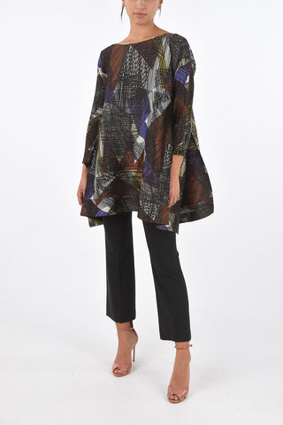 PLEATS PLEASE printed Accordion tunic