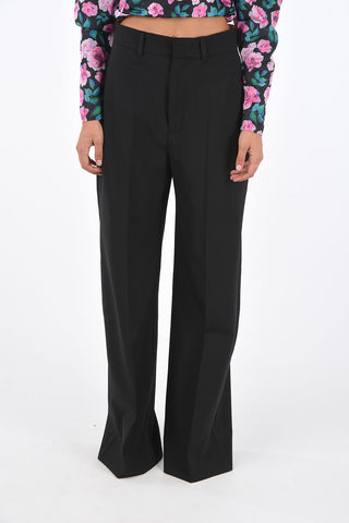 stretch cotton palazzo pants