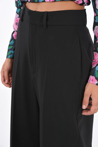 stretch cotton palazzo pants