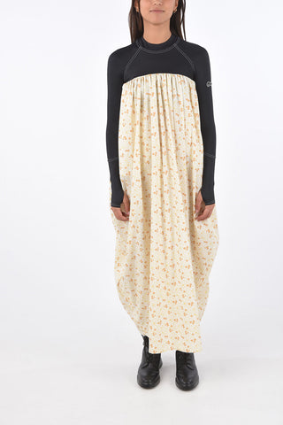 Long Sleeve Floral Dress with Flush Pockets