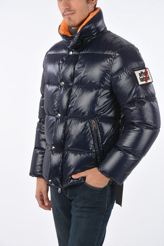 Turtleneck CHARMONIX Puffer jacket with Logo Patch