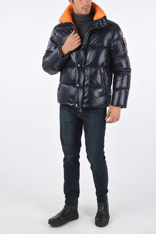 Turtleneck CHARMONIX Puffer jacket with Logo Patch