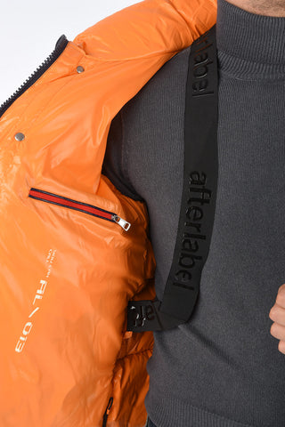 Turtleneck CHARMONIX Puffer jacket with Logo Patch