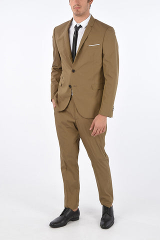 FITTED SLIM Suit with Notch Lapel and 2 Buttons