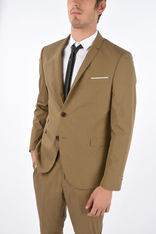 FITTED SLIM Suit with Notch Lapel and 2 Buttons