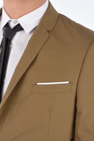 FITTED SLIM Suit with Notch Lapel and 2 Buttons