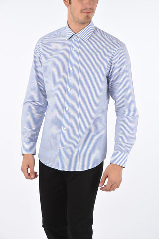 Striped Cotton and Linen Shirt