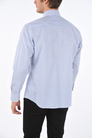 Striped Cotton and Linen Shirt