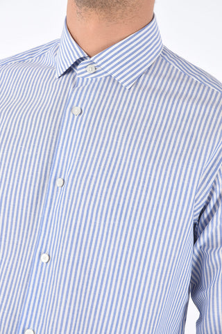Striped Cotton and Linen Shirt
