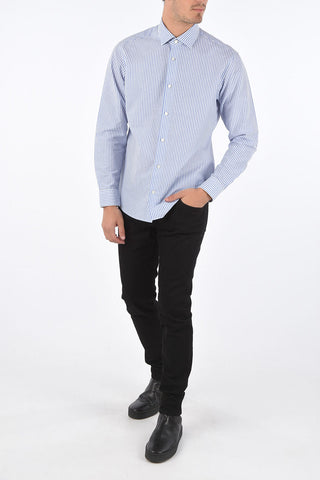 Striped Cotton and Linen Shirt