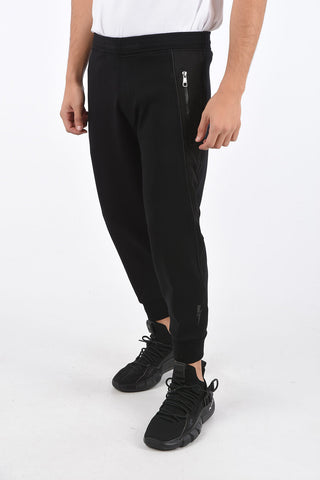 Low Waist Slim Fit Joggers with Logoed Side Band
