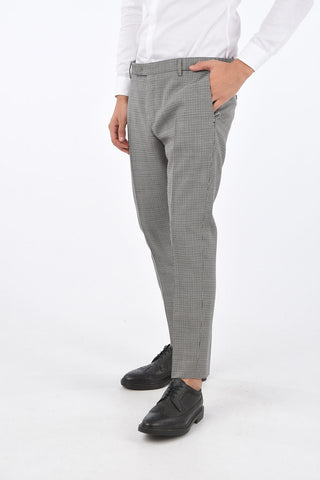 houndstooth virgin wool pants