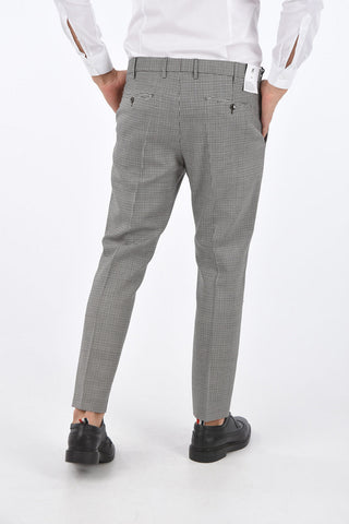 houndstooth virgin wool pants