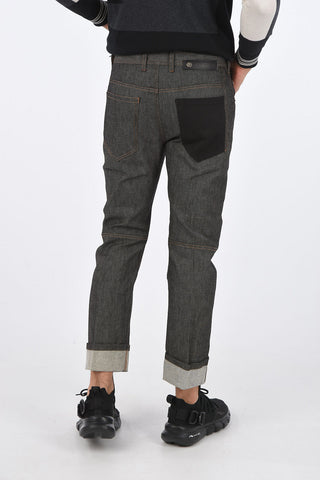 Skinny Fit Jeans with Cuffed Hem 20 cm