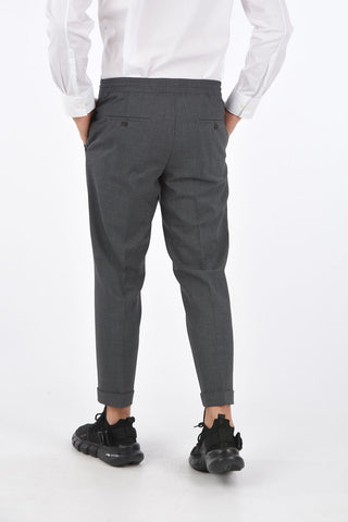 Cuffed Hem Slim Fit Pants