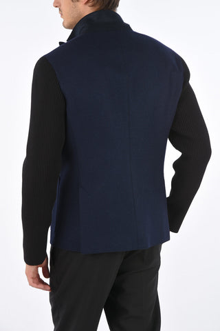 Slim Fit Double-breasted Suit with Zip