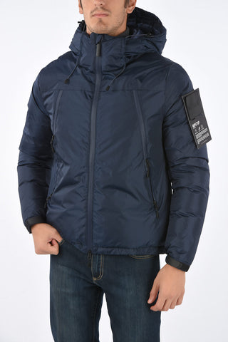 Zip closure Down Jacket with hood