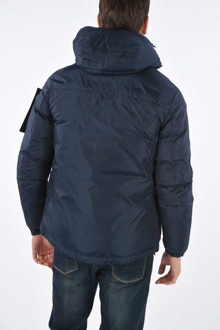 Zip closure Down Jacket with hood