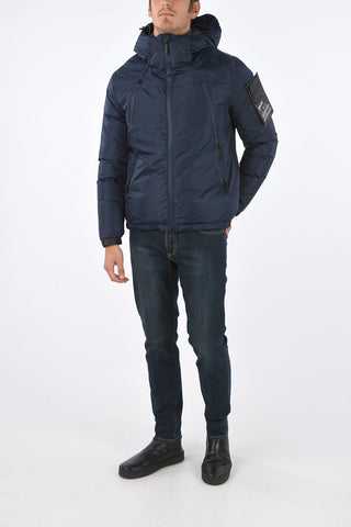 Zip closure Down Jacket with hood