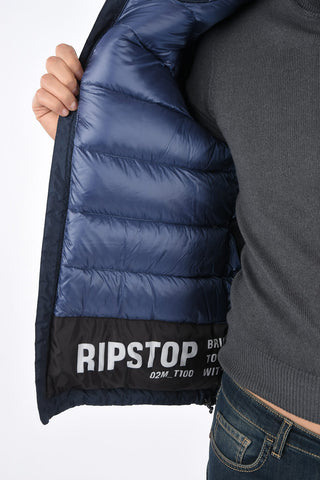 Zip closure Down Jacket with hood