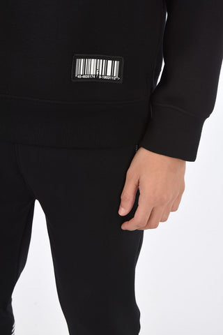 Felpa EASY FIT con Applicazione e Maniche Raglan