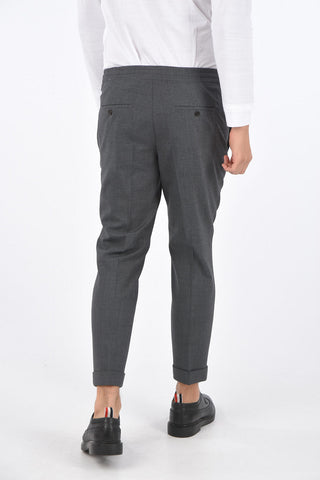 Cuffed Hem Slim Fit Pants