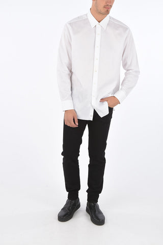 Cotton Popeline Spread Collar Shirt