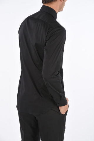 CC COLLECTION Stretch Cotton SLIM Shirt with Breast Pocket