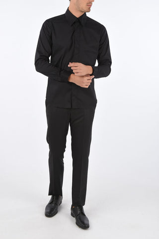 CC COLLECTION Stretch Cotton SLIM Shirt with Breast Pocket