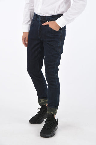 Jeans SKINNY FIT con Risvolto Camouflage 