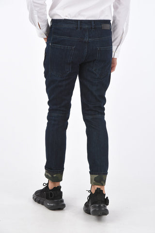 Jeans SKINNY FIT con Risvolto Camouflage 