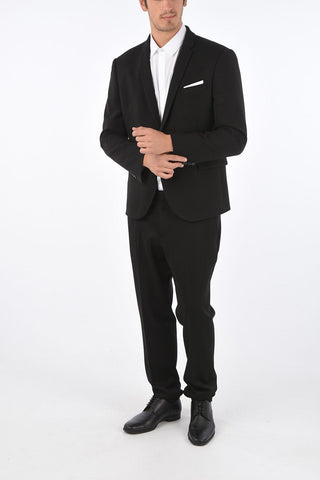 SLIM FIT Suit with Notch Lapel and Breast-pocket