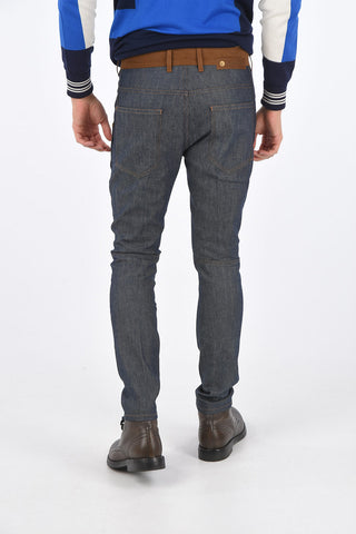 Eco Suede Skinny Fit Jeans 16cm