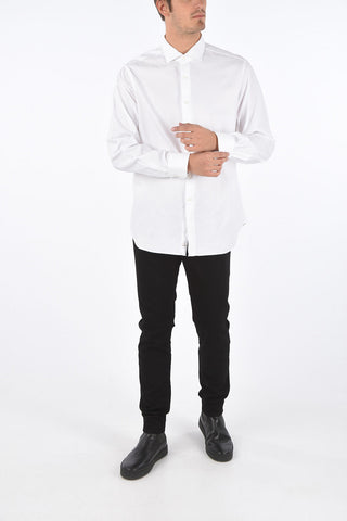 Pintuck Spread Collar Shirt