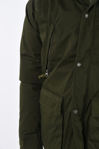 Zip closure Down Jacket with hood