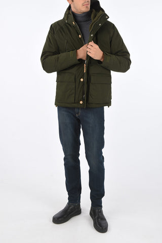 Zip closure Down Jacket with hood