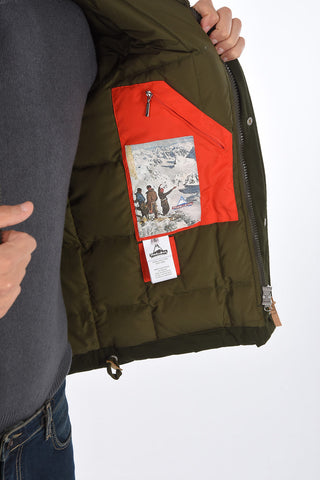Zip closure Down Jacket with hood
