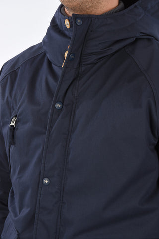 piumino con chiusura zip e cappuccio 
