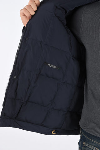 piumino con chiusura zip e cappuccio 
