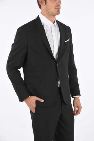 Peak Lapel SLIM FIT Blazer with Zipped Pocket